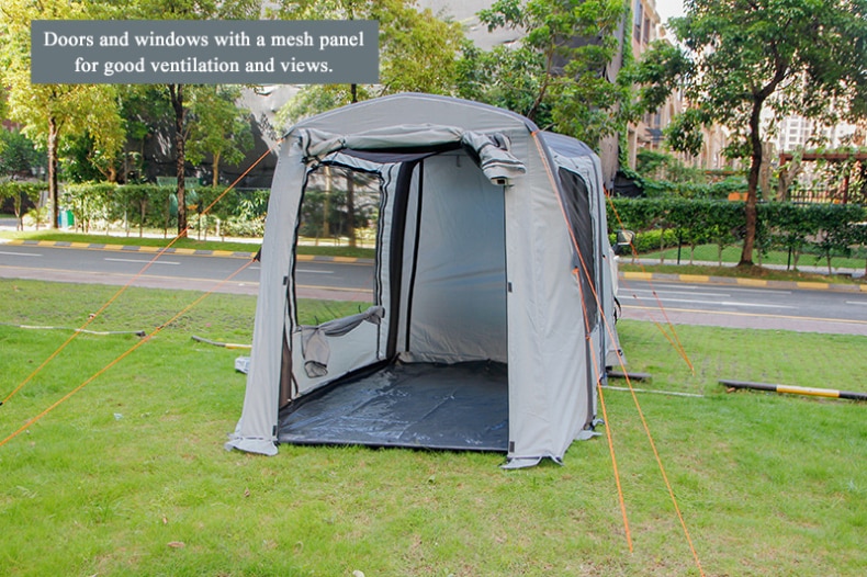 Cheap Goat Tents 3 4Persons Outdoor Inflatable Car Rear Tent 210D Oxford Car Trail Trunk Tents Trip for Vehicle Awning Tunnel Canopy Camping Tent   